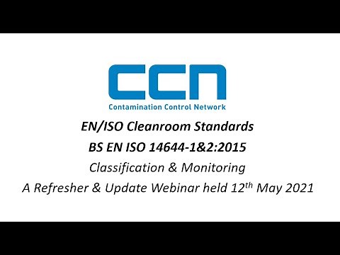 Cleanroom Classification webinar
