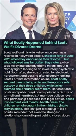 What Really Happened Behind Scott Wolf’s Divorce Drama #shorts