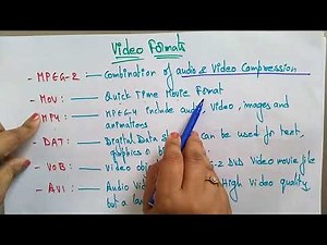 Video Formats | CG | Computer Graphics | Lec-62 | Bhanu Priya