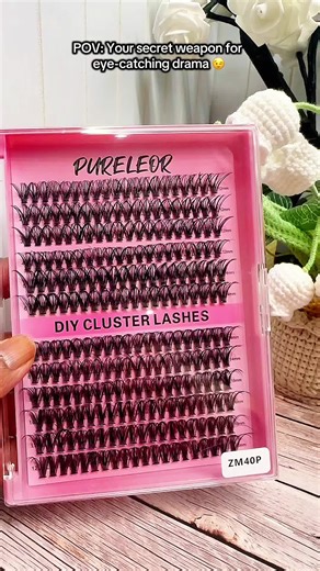 Salon-style lashes at home with this easy DIY cluster lash kit. Lightweight, beginner-friendly, and perfect for natural or glam looks — all essentials included in one set. 💕 #tiktokmademebuyit #lashes #falselashes #lashkit #eyes