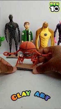 Ben 10 alien clay model #Clayart #Clay model #Shorts
