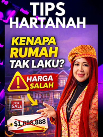 Rumah tak laku berbulan? Besar kemungkinan harga SALAH. Kenapa rumah tak laku berbulan-bulan? Ramai pemilik rumah terlalu ghairah letak harga tinggi… tapi harga itu tidak menepati keadaan pasaran. Bila harga tak realistik: ❌ Pembeli tak datang viewing ❌ Rumah lama tersangkut di pasaran ❌ Akhirnya terpaksa turunkan harga lebih rendah Menjual rumah bukan sekadar letak harga tinggi. Ia perlu mengambil kira: 📊 Data transaksi pasaran 📍 Lokasi dan permintaan kawasan 🏢 Jenis dan keadaan rumah Salah 