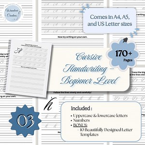 Adults Cursive Writing Practice Cursive Writing Printables Fancy Cursive Letters Workbook Cursive Font Style Vintage Cursive Font PDF - Etsy UK