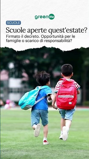 Scuole aperte quest'estate?