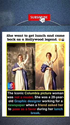 The True Story of the Columbia Pictures "Torch Lady" 🗽🎥#shorts
