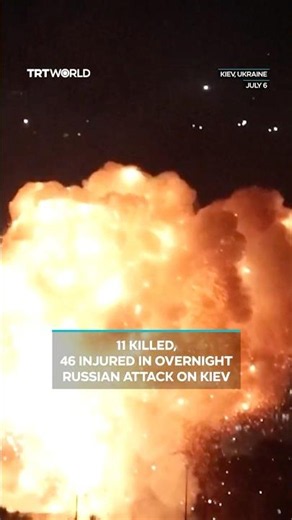 11 Killed, 46 injured in overnight Russian attack on Kiev