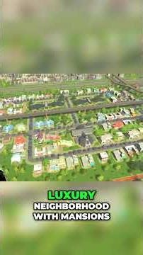 Building a Luxury Neighborhood Everyone Wants #shorts #CitiesSkylines #simulation