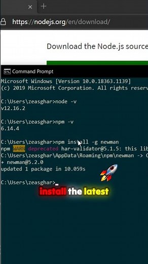 👉 How to Update Newman to Latest Version | Postman CLI Tutorial #Shorts