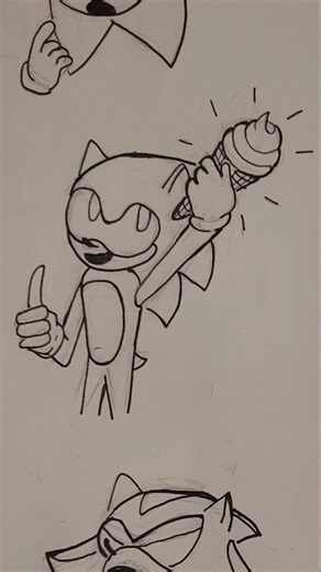 Ice cream #art #sonicthehedgehog #shadowthehedgehog #silverthehedgehog #funny #drawing #sonic
