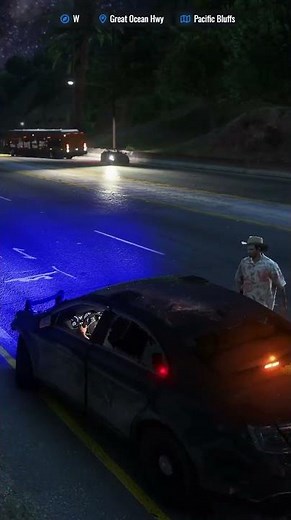 Flipping a car during a POLICE PURSUIT in GTA 5 ROLEPLAY #gta5rp #gta #gtarp #circuitrp