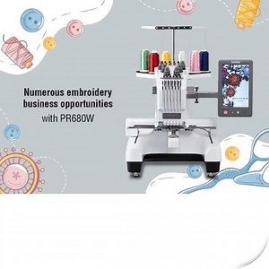 2.9K views · 48 reactions | Embroidery Machine PR680W with HD LCD...