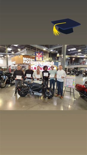 🎉 Congratulations to our newest graduates: Throttle Therapy! 🏍️ The Intermediate Rider Licensing Course is perfect for riders with recent motorcycle, dirt bike, or scooter experience who want to take their skills to the next level—and earn their Nevada “M” endorsement along the way. ✅ $250 License Waiver Course ✅ 1½-day format (or 2½ early mornings in July & August) ✅ 4-hr online eCourse range practice ✅ Ride your bike or our Harley-Davidson® X350RA ✅ Completion = Nevada DMV “M” class waiver T