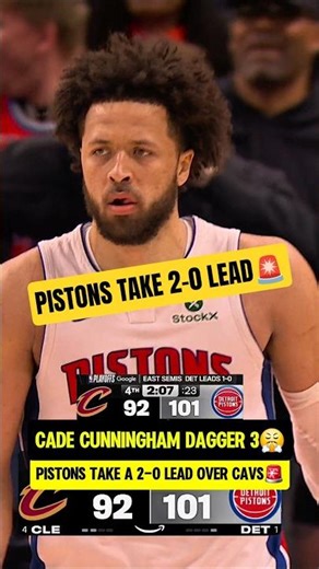 Pistons WIN game 2 to take 2-0 LEAD😤