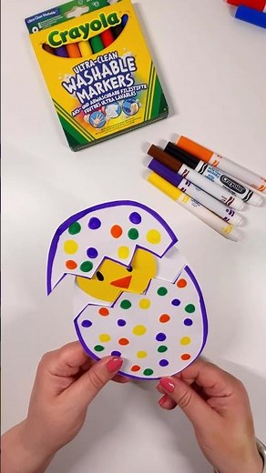Πασχαλινή παιδική κατασκευή 1 🐣#eastercrafts #kidscraft #eastereggs