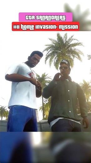 GTA Sanandreas mission #11 Home Invasion #gta #shorts #gta5 #gtasanandreas