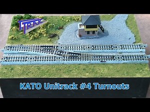 T-Trak. KATO Unitrack #4 turnouts (20-220 & 20-221)
