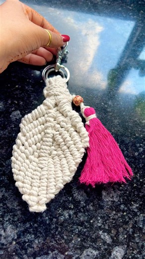 Gift idea ## key ring ## macrame work❤️