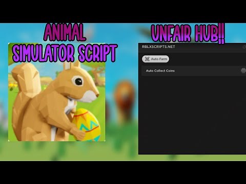 Animal simulator script Unfair hub best script AUTO COLLECT COINS | ROBLOX | NixScripts