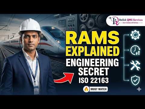 👉 RAMS Explained 🔥 | Reliability, Availability, Maintainability & Safety | ISO 22163 Full Guide
