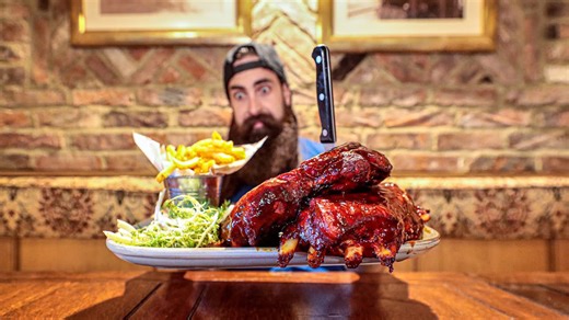 This rib eating challenge has only been beaten twice