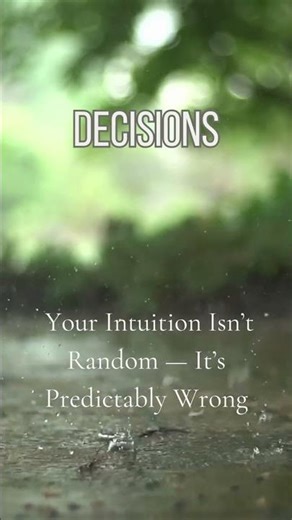 Your Intuition Isn’t Random — It’s Predictably Wrong