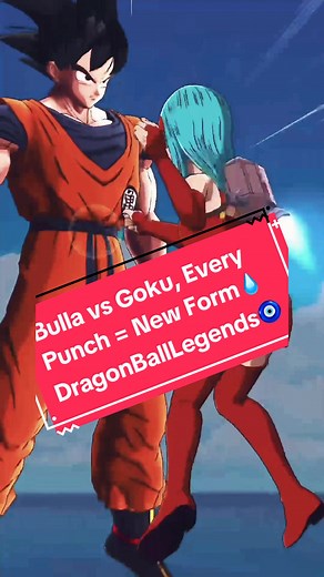Bulla vs Goku: Every Punch Transforms - Dragon Ball Legends