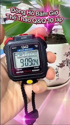 Đồng hồ bấm giờ Q&Q 10 lap #thethaouni