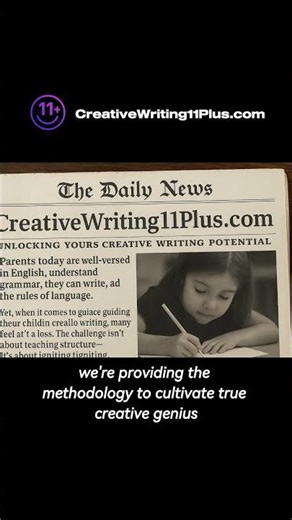 Introducing CreativeWriting11plus.com