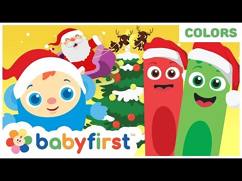 🎄🎁 Christmas Time With Color Crew & Peekaboo | Christmas Songs & Carols For Kids | BabyFirst TV