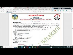 Ideal Reheat Rankin Cycle - (Part 2) - (Steam Power Plant) - (Problem 1)