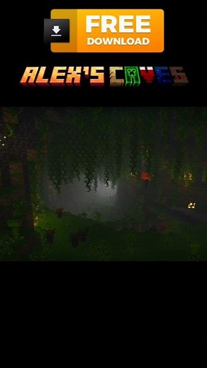 🦖ALEX'S CAVES ADDON for BEDROCK | MINECRAFT PE +1.21 #addons