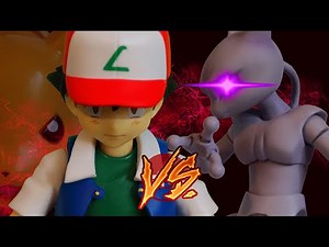 Pokemon Stop Motion Animation - Ash & Pikachu VS Mewtwo