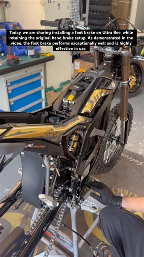 Today, we are sharing installing a foot brake on Ultra Bee, while retaining the original hand brake