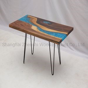 [Hot Item] Live Edge Slab Table with Resin Filled Epoxy Dining Table