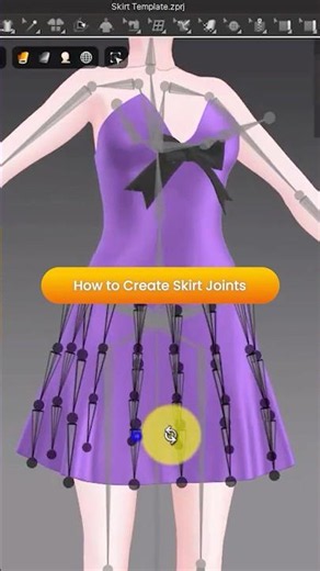 How to Create Skirt Joints in Marvelous Designer | VRChat Avatar