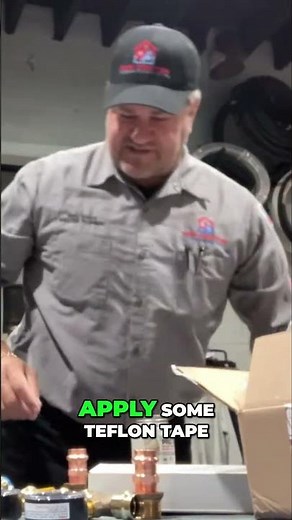 How To Properly Wrap Threads for Plumbing #shorts