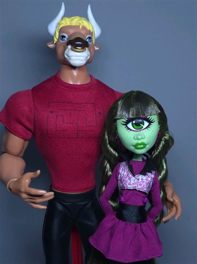 Custom Manny Taur and Iris Clops Doll Repaint