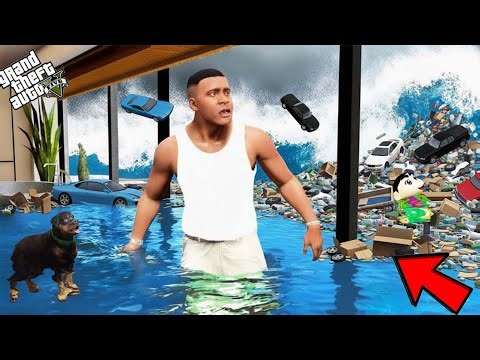 Franklin Survived the Biggest Tsunami in Los Santos | Gta 5