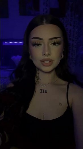 Captivating Close-Up: Girl Posing in Dark Blue Room#Beauty #DarkAesthetic #MakeupGoals