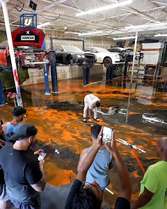 14M views · 116K reactions | Creating incredible looking custom resin flooring 朗 | UNILAD Tech | Facebook