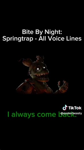 fan dub do spring trap de Bite by night! #bitebynight #fandubbing #fnaf #roblox