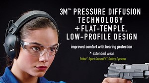 Peltor Sport Shotgunner II Low Profile Hearing Protector Earmuff, NRR 24 dB, Gray