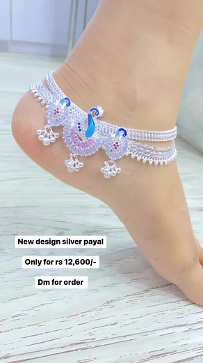 Stunning Silver Pavaraj Design for Rs 12,600