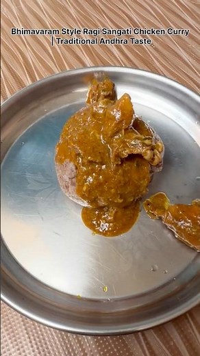 Bhimavaram Style Ragi Sangati Chicken Curry | Traditional Andhra Taste
