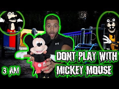 DO NOT PLAY WITH MICKEY MOUSE AT 3:00 AM *(GOOFY CAME OUT OF NOWHERE)* 3 AM CHALLENGE!