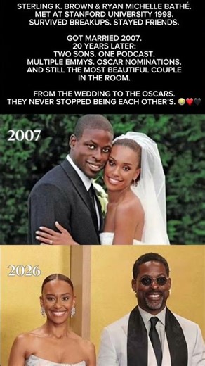 Sterling K. Brown & Ryan Michelle Bathé 2007 To 2026 And Still The Standard 😭❤️🖤