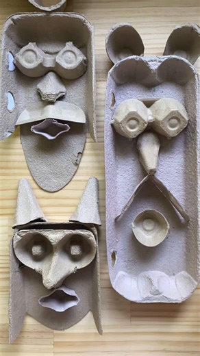 Eleanor Ford - Mini Mad Things on Instagram: "I love a good project made from recycling! Check out more of our funky egg carton heads in my craft blog article. Head to the link in my bio or use the words EGG CARTON HEADS in the comments and I’ll DM you a link."