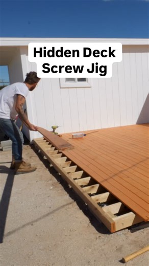 12K views · 213 reactions | This Hidden Deck Screw Jig from @powertec_usa came in clutch for this deck project. Unlike other jigs like this, the powertec one is adjustable down to 3.5” which is the deck board with I was using. Finished result is clean and modern with no screws showing! Not an ad, just sharing a cool thing. #modernbuilds #homeimprovement #renovation #construction #cooltools #maker #deck #deckdesign #outdoorproject | Modern Builds | Facebook