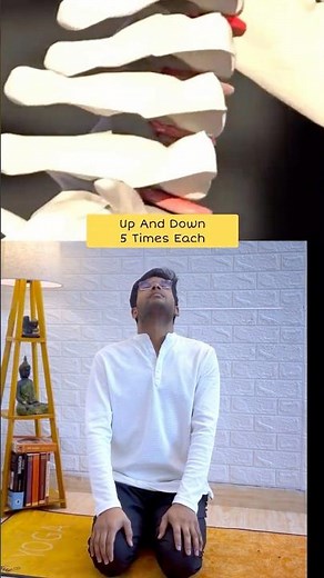 Yoga for Cervical pain #cervical #yoga #wellness #neckpain #spondylitis #painrelief #shorts #neck