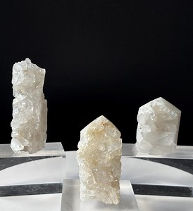 Raw Druzy Clear Quartz Crystal Tower: Brazilian Lemurian Point - Etsy